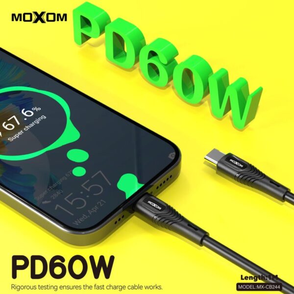 MOXOM MX-CB244 PD60W Fast Data Cable - Image 2