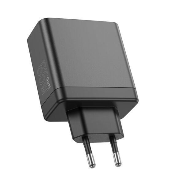 BOROFONE BN12 PD65W Type-C + QC3.0 USB + Dual Type-C Charger, EU Plug(Black) - Image 3