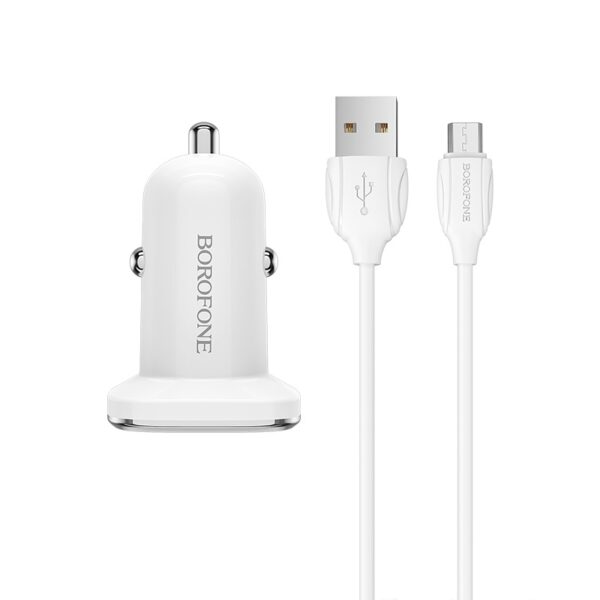 In-car charger BZ12A Lasting power QC3.0 set with cable - Image 5