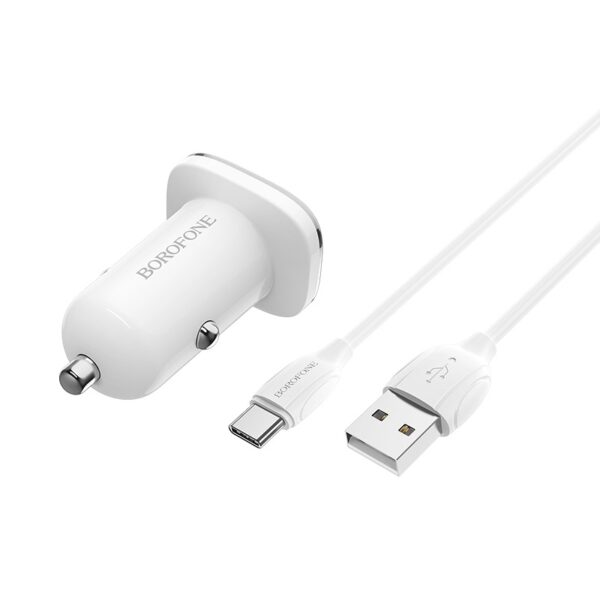 In-car charger BZ12A Lasting power QC3.0 set with cable - Image 4